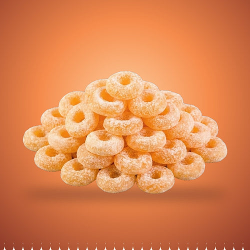 Halal Pfirsich-Ringe – Gefriergetrocknete Peach Rings